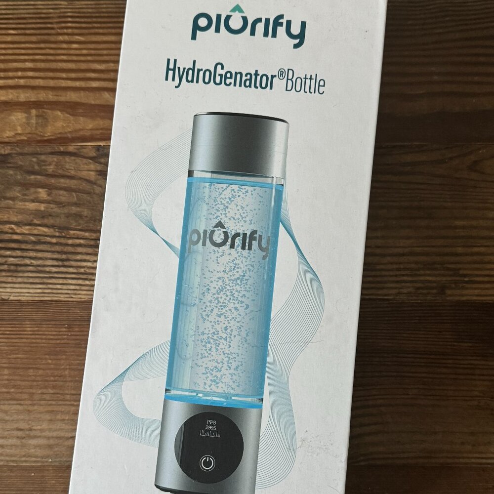 Piurify Hydrogen Water Bottle Generator (Silver)